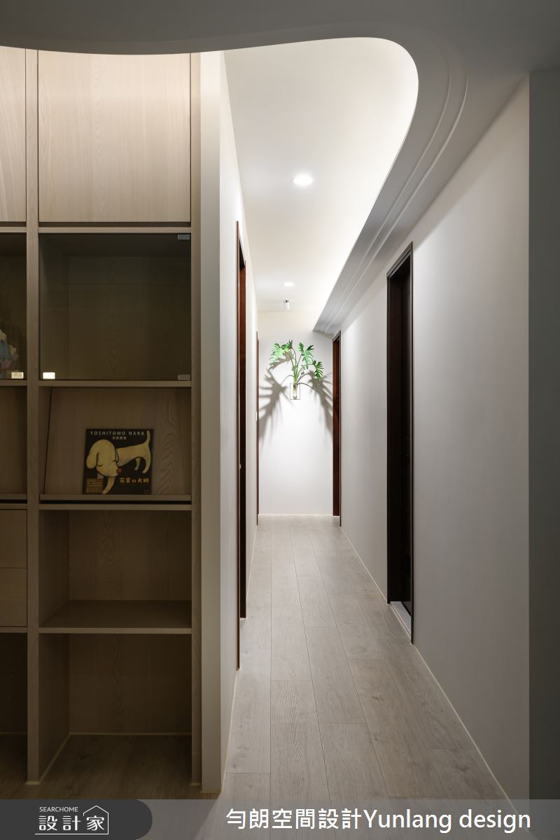 30坪新成屋(5年以下)＿侘寂風走廊案例圖片＿勻朗空間室內裝修有限公司＿勻朗_沙洲樂園_高雄30坪新成屋之18