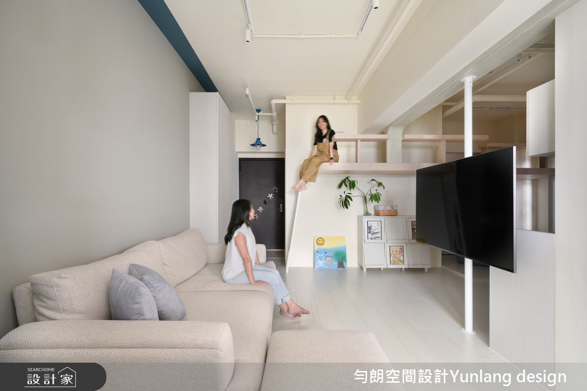 新成屋(5年以下)＿混搭風玄關客廳案例圖片＿勻朗空間室內裝修有限公司＿勻朗_悠藍_高雄19.6坪新成屋之166