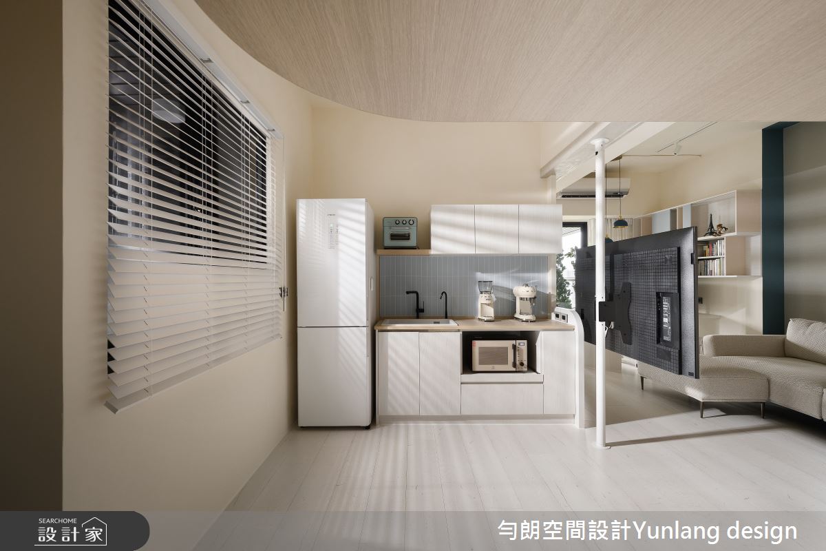 新成屋(5年以下)＿混搭風客廳廚房案例圖片＿勻朗空間室內裝修有限公司＿勻朗_悠藍_高雄19.6坪新成屋之8