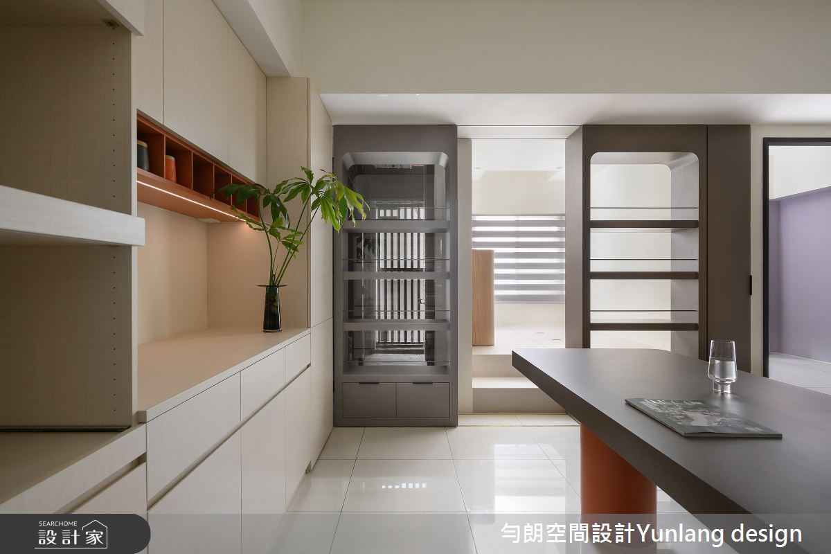 18坪新成屋(5年以下)＿現代風餐廳中島案例圖片＿勻朗空間室內裝修有限公司＿勻朗_獨立新生活_18坪新成屋之6
