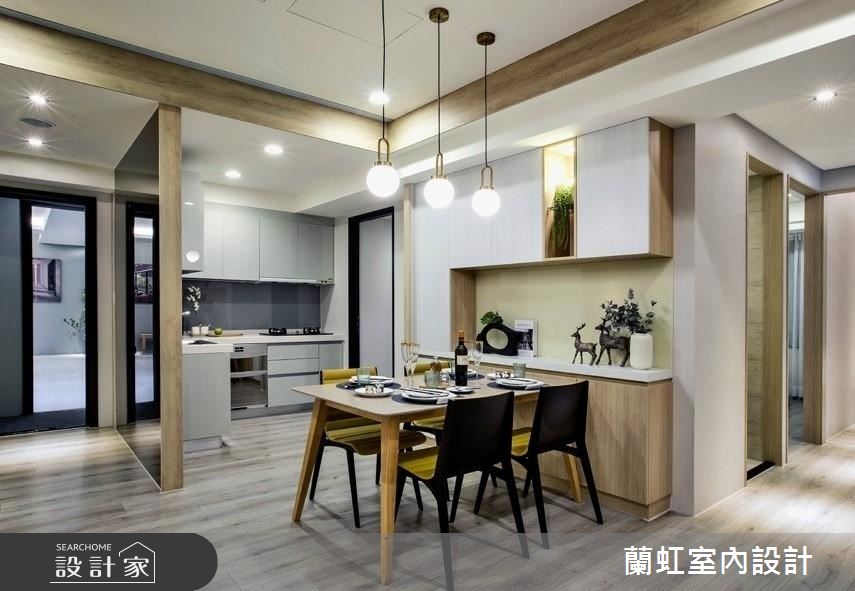 40坪新成屋(5年以下)＿現代風餐廳廚房案例圖片＿蘭虹室內設計＿蘭虹_薰風和韻之2