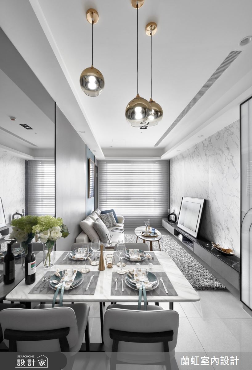 25坪新成屋(5年以下)＿現代風客廳餐廳案例圖片＿蘭虹室內設計＿蘭虹_時尚棲居之1