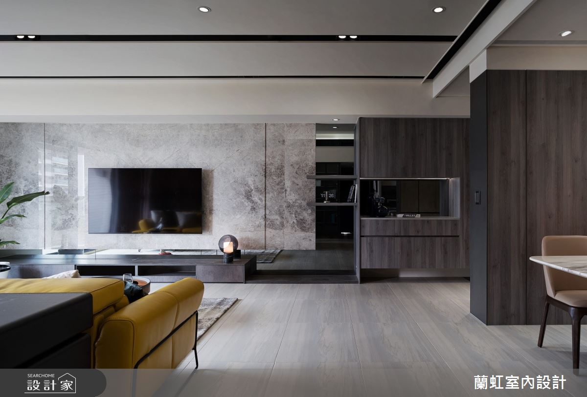 60坪新成屋(5年以下)＿現代風客廳案例圖片＿蘭虹室內設計＿蘭虹_悠灰謐境之4