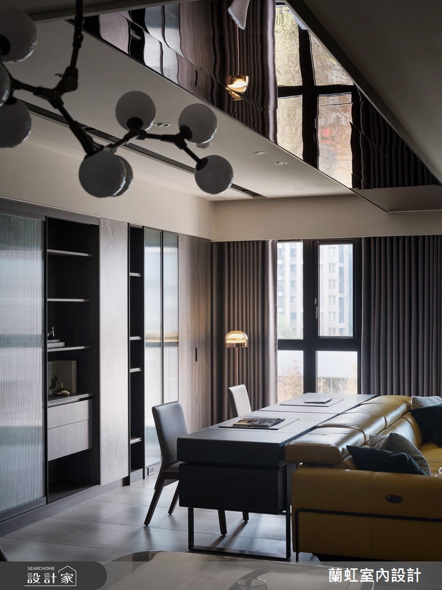 60坪新成屋(5年以下)＿現代風客廳工作區案例圖片＿蘭虹室內設計＿蘭虹_悠灰謐境之6