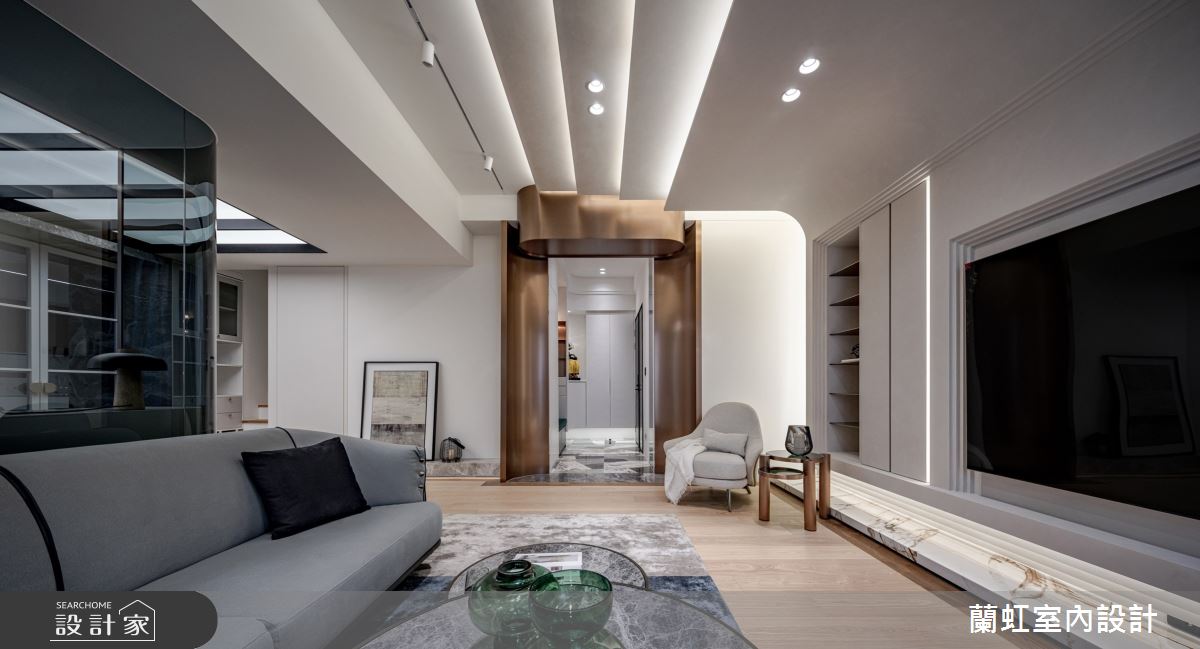 中古屋(5~15年)＿現代英式風玄關客廳案例圖片＿蘭虹室內設計＿蘭虹_幸福港灣之3