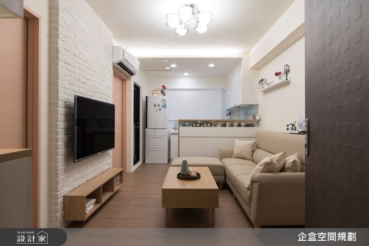 15坪新成屋(5年以下)＿日式無印風客廳案例圖片＿企盒空間規劃工作室＿企盒_03.基隆-15坪新成屋之6
