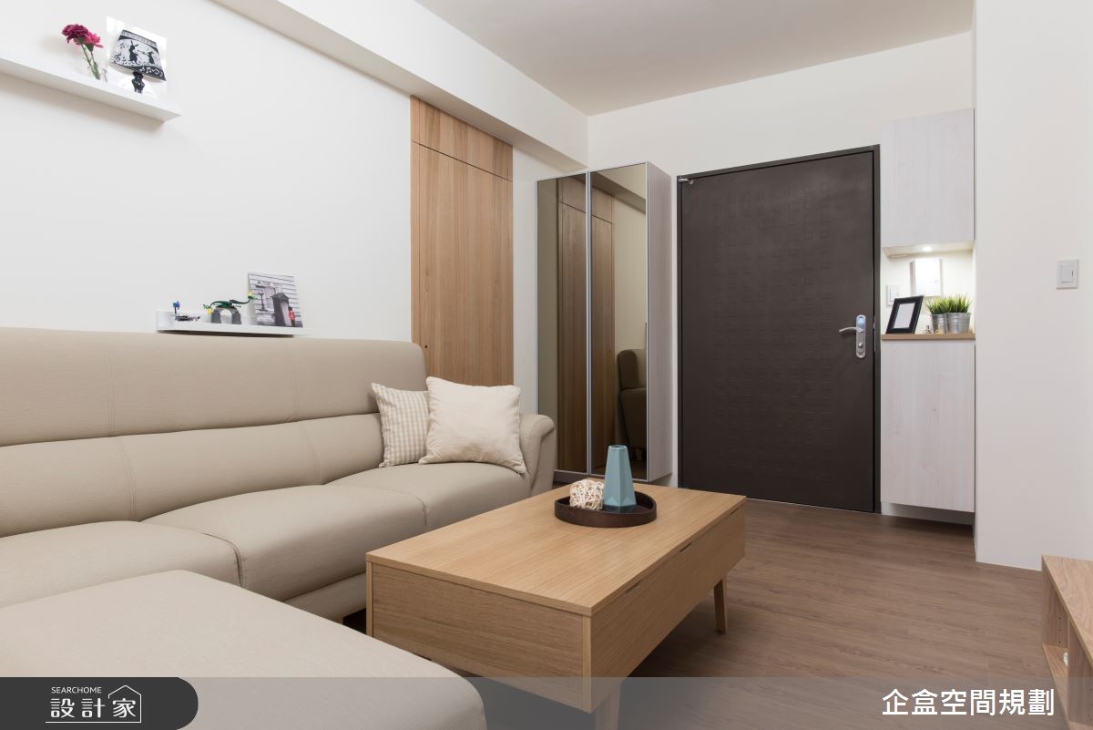 15坪新成屋(5年以下)＿日式無印風客廳案例圖片＿企盒空間規劃工作室＿企盒_03.基隆-15坪新成屋之5