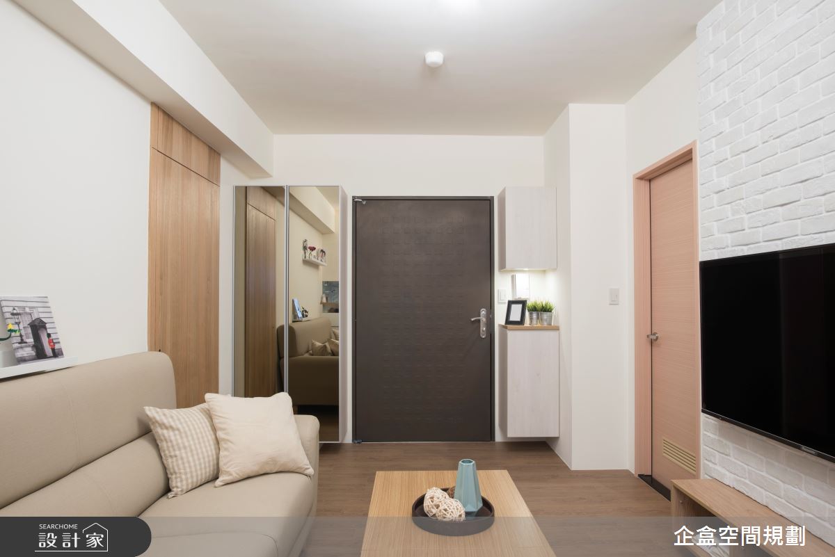 15坪新成屋(5年以下)＿日式無印風客廳案例圖片＿企盒空間規劃工作室＿企盒_03.基隆-15坪新成屋之4