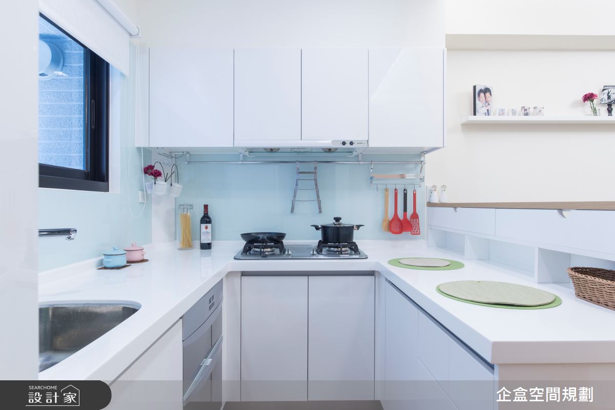 15坪新成屋(5年以下)＿日式無印風廚房案例圖片＿企盒空間規劃工作室＿企盒_03.基隆-15坪新成屋之15