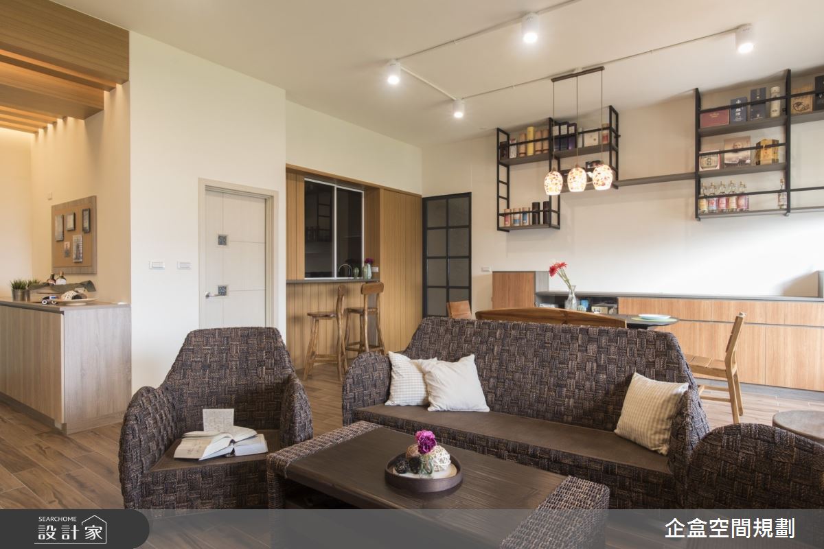 60坪預售屋＿混搭風客廳案例圖片＿企盒空間規劃工作室＿企盒_05.桃園-60坪預售屋之6
