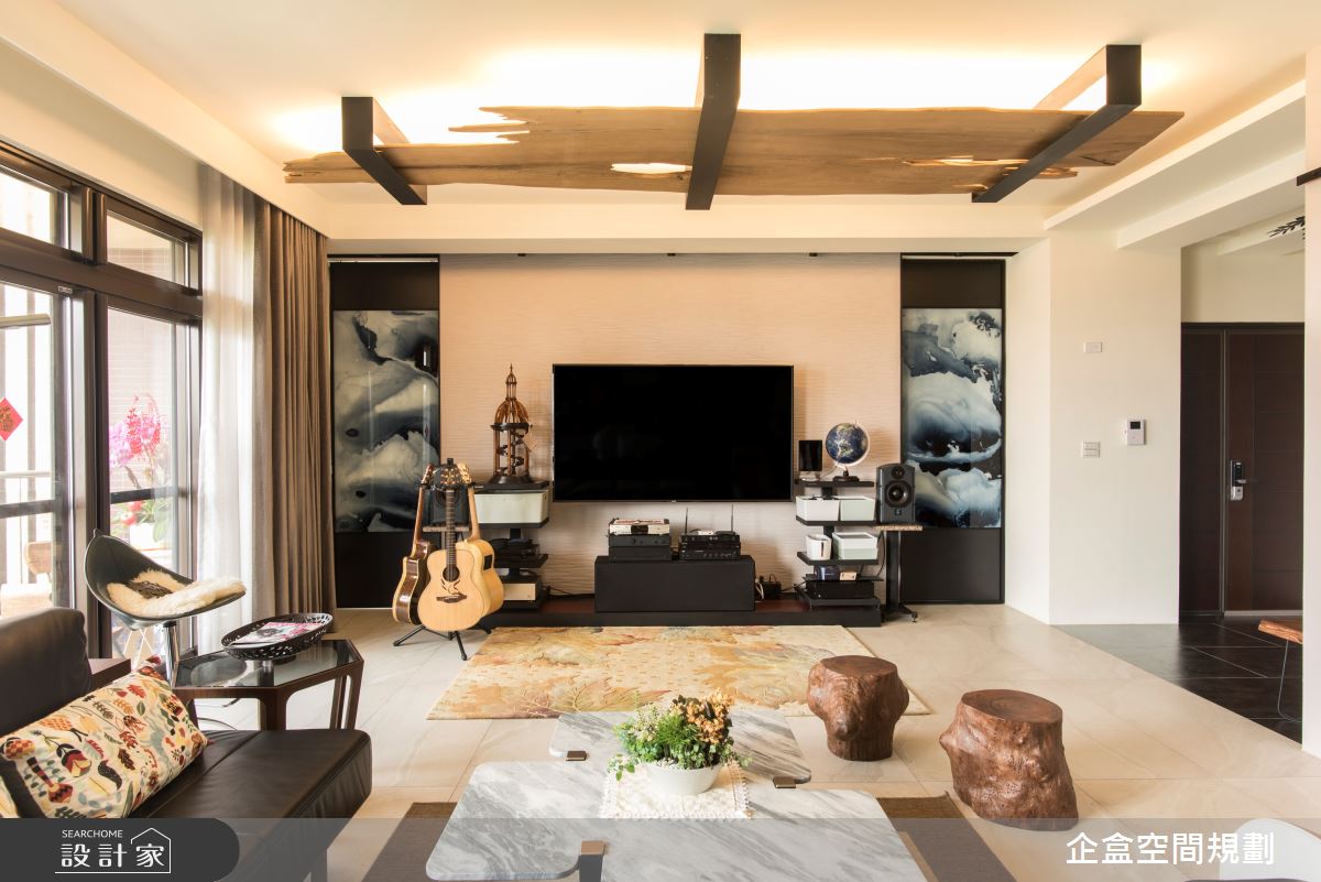 60坪預售屋＿混搭風客廳案例圖片＿企盒空間規劃工作室＿企盒_06.桃園-60坪預售屋之7