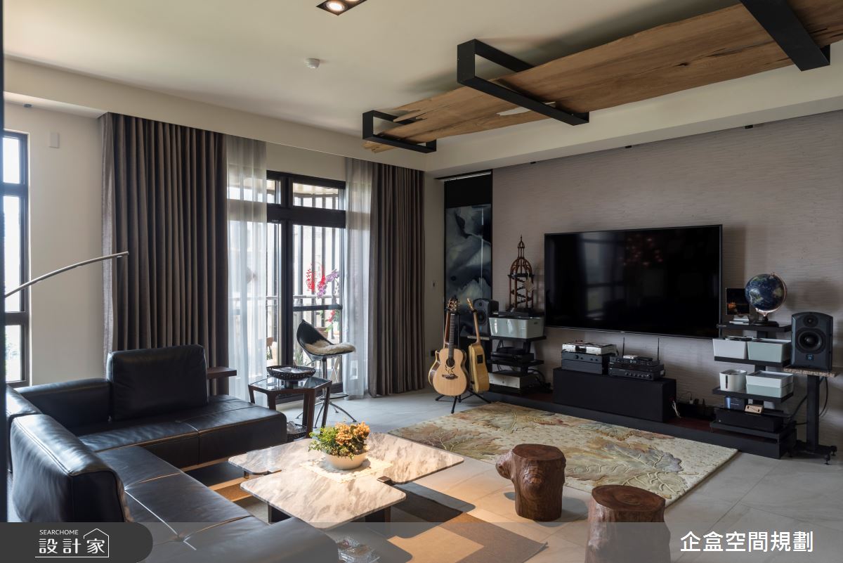 60坪預售屋＿混搭風客廳案例圖片＿企盒空間規劃工作室＿企盒_06.桃園-60坪預售屋之12