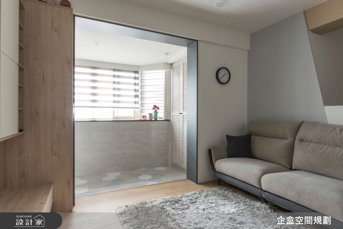 老屋(41~50年)＿混搭風客廳案例圖片＿企盒空間規劃工作室＿企盒_08.台北-28.5坪老屋之4