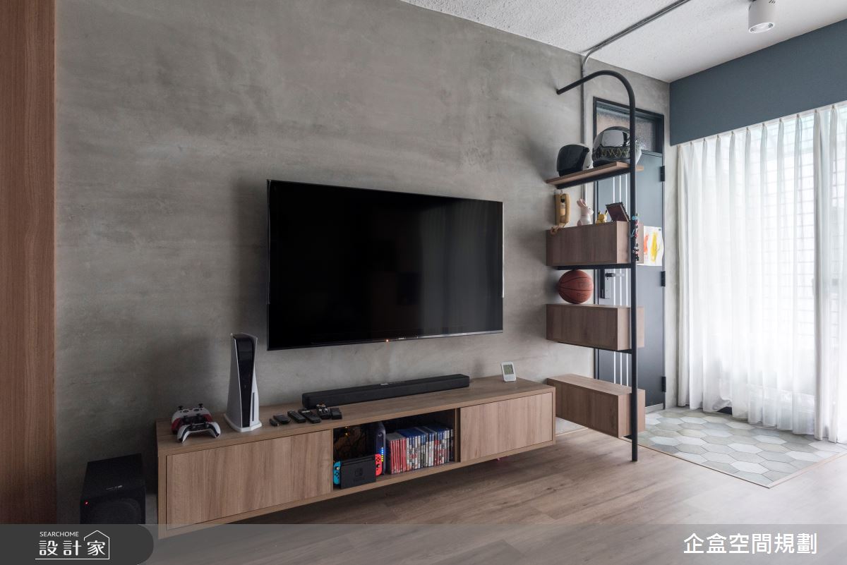 30坪老屋(41~50年)＿工業風玄關客廳案例圖片＿企盒空間規劃工作室＿企盒_10.台北-30坪老屋之3