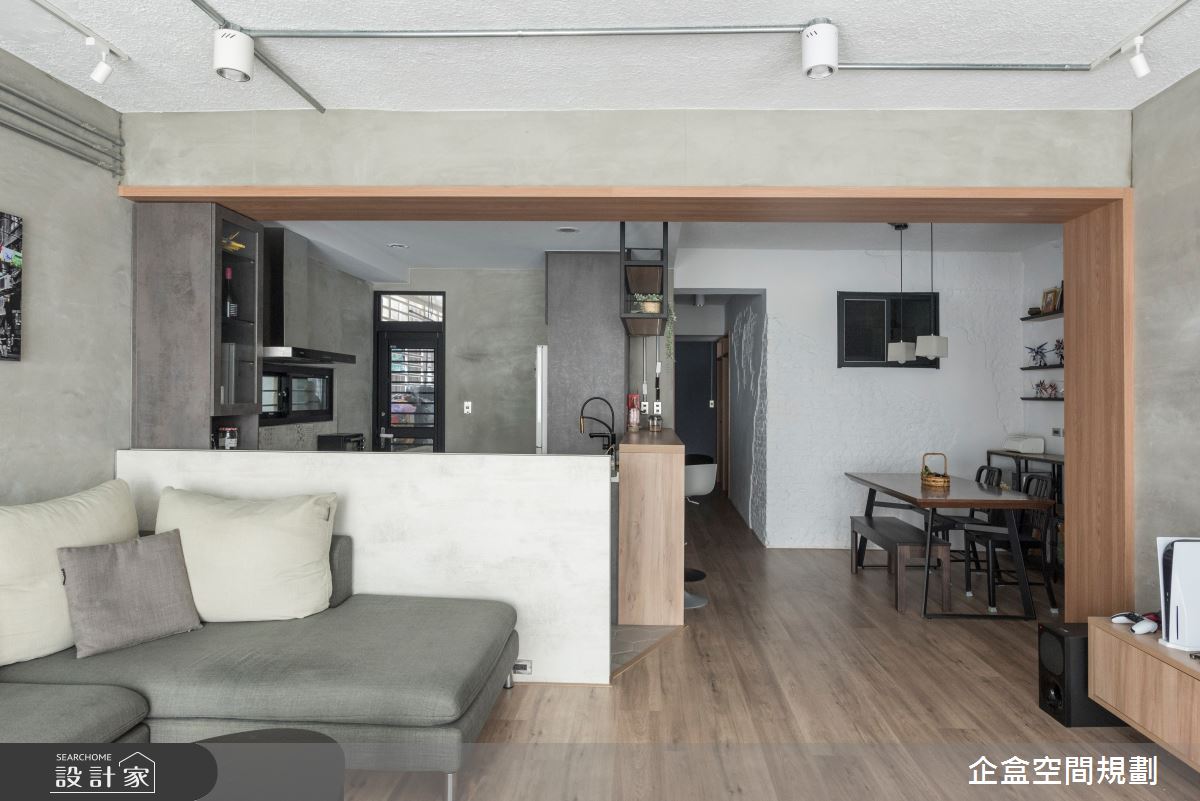 30坪老屋(41~50年)＿工業風客廳案例圖片＿企盒空間規劃工作室＿企盒_10.台北-30坪老屋之13