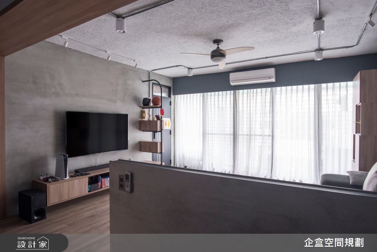 30坪老屋(41~50年)＿工業風客廳案例圖片＿企盒空間規劃工作室＿企盒_10.台北-30坪老屋之15