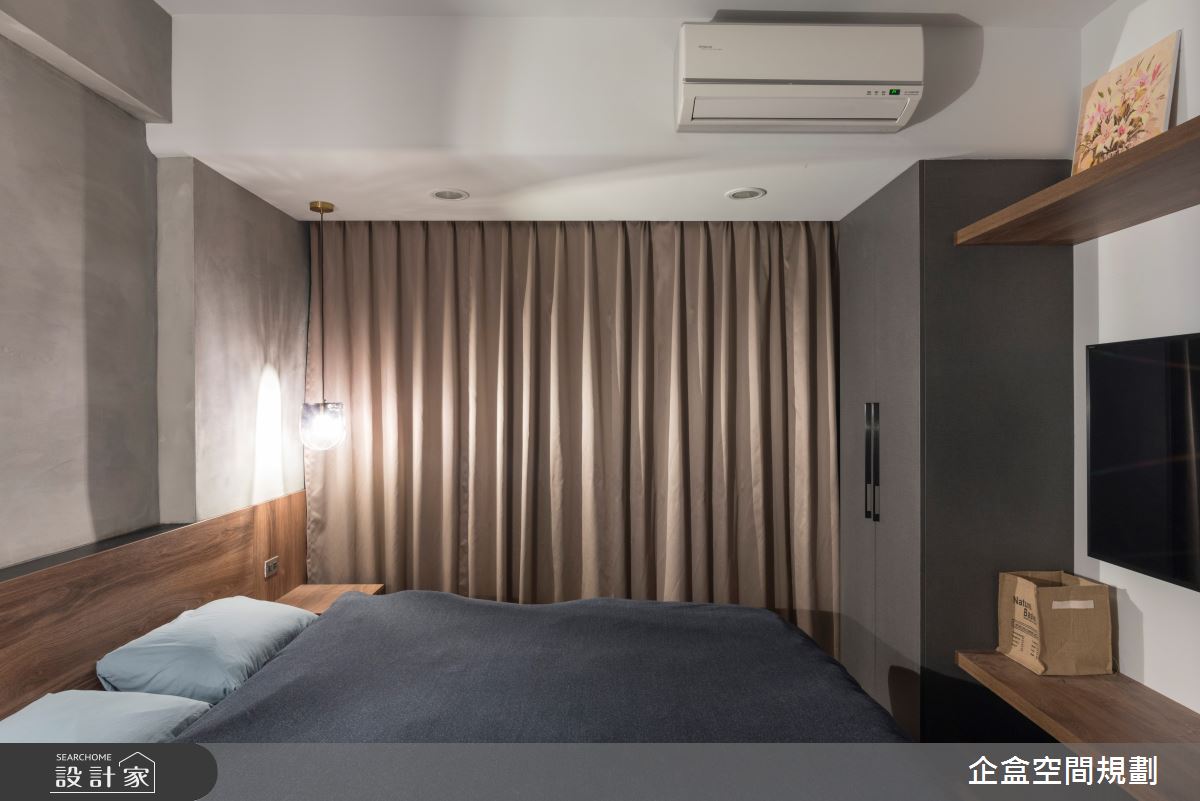30坪老屋(41~50年)＿工業風臥室案例圖片＿企盒空間規劃工作室＿企盒_10.台北-30坪老屋之26