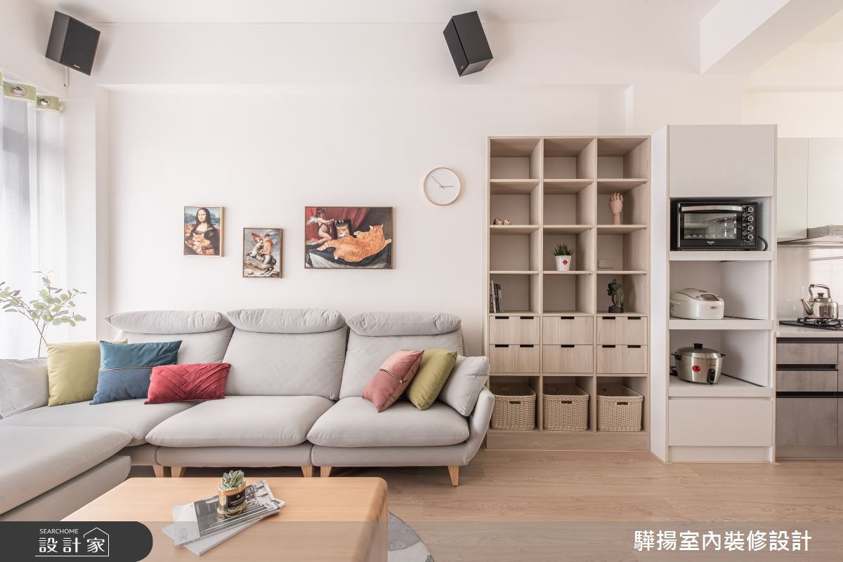 中古屋(5~15年)＿混搭風客廳案例圖片＿驊揚室內裝修設計有限公司＿驊揚_02灣中街透天之3