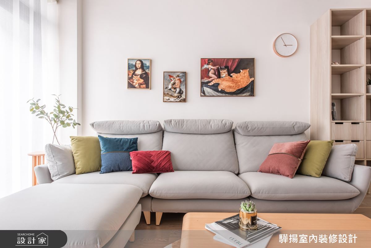 中古屋(5~15年)＿混搭風客廳案例圖片＿驊揚室內裝修設計有限公司＿驊揚_02灣中街透天之4