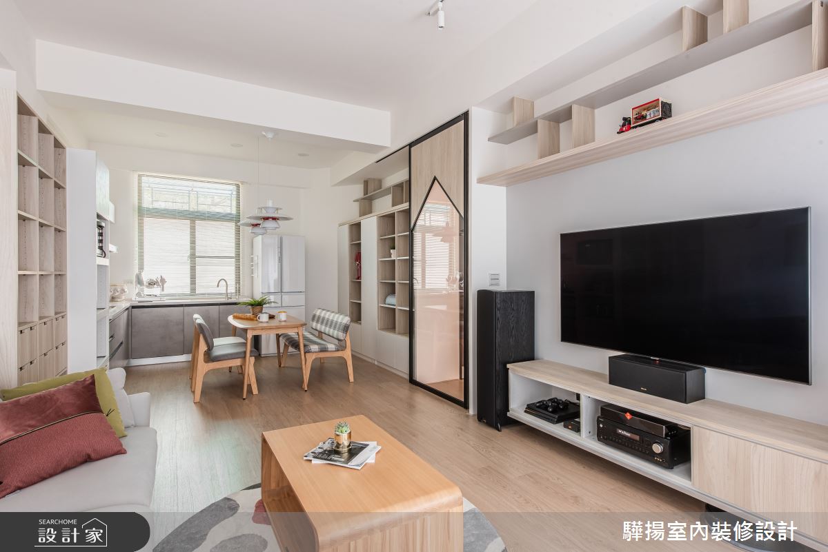 中古屋(5~15年)＿混搭風客廳案例圖片＿驊揚室內裝修設計有限公司＿驊揚_02灣中街透天之7