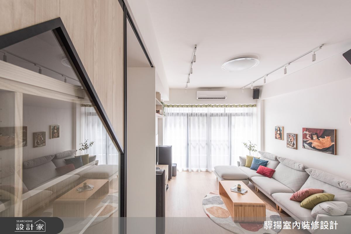 中古屋(5~15年)＿混搭風客廳案例圖片＿驊揚室內裝修設計有限公司＿驊揚_02灣中街透天之11
