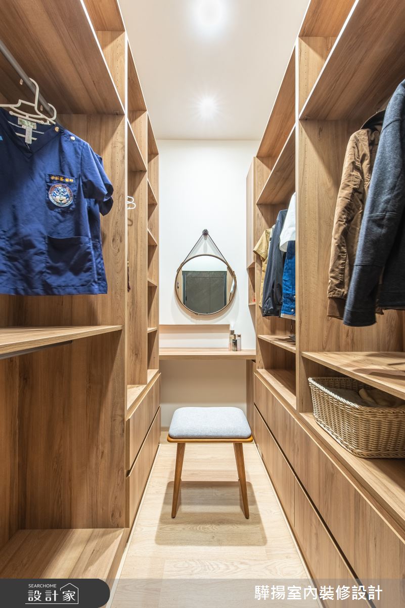 中古屋(5~15年)＿混搭風更衣間案例圖片＿驊揚室內裝修設計有限公司＿驊揚_02灣中街透天之14