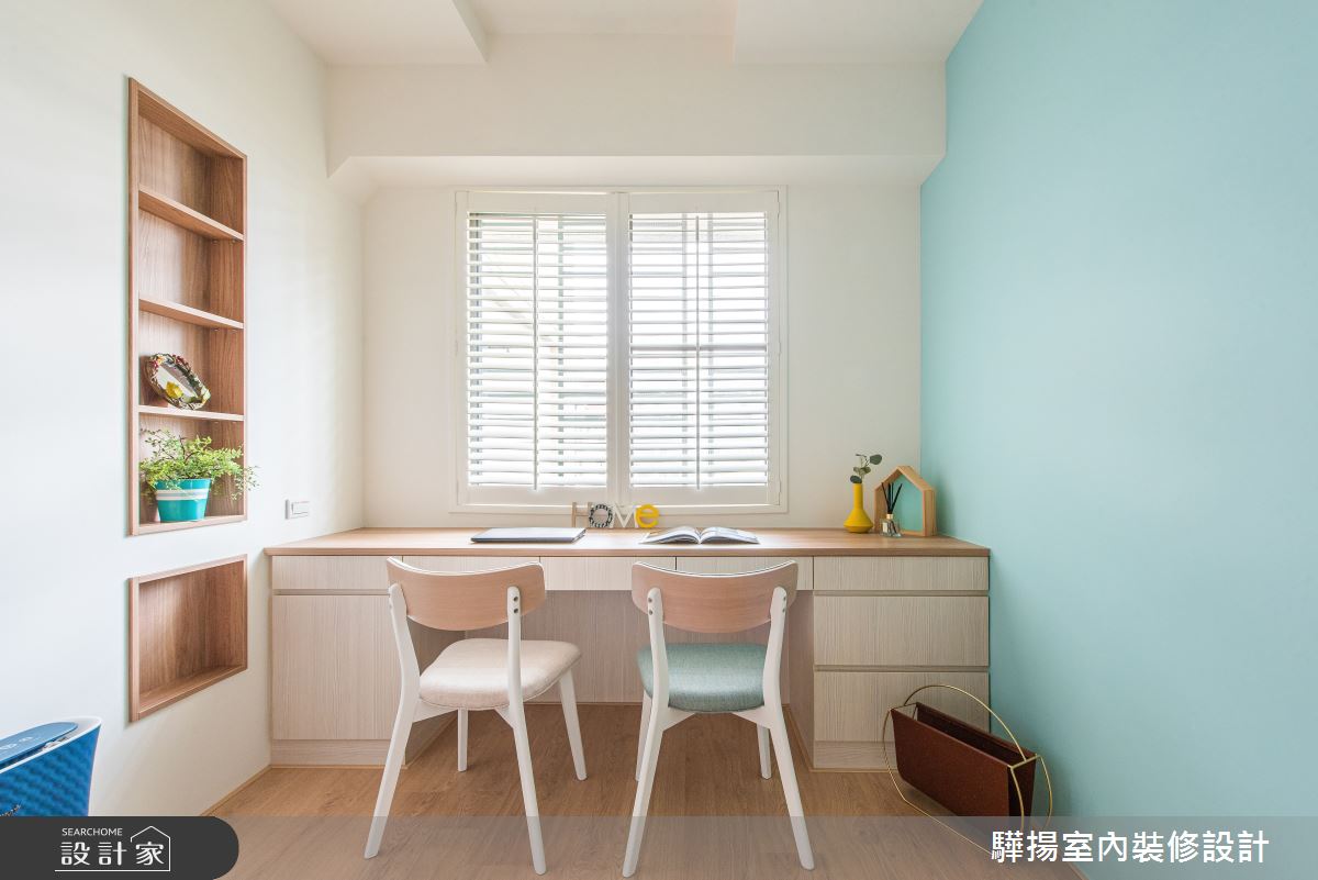 中古屋(5~15年)＿混搭風書房案例圖片＿驊揚室內裝修設計有限公司＿驊揚_02灣中街透天之22