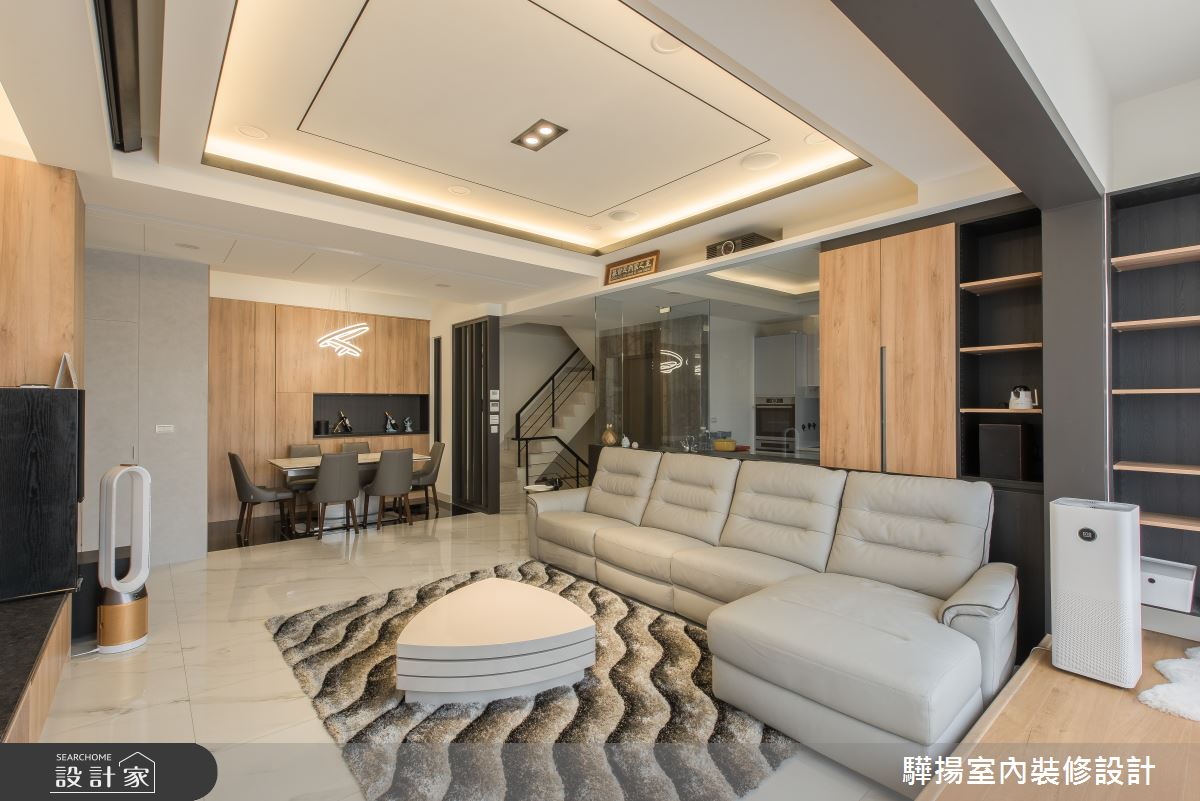 50坪新成屋(5年以下)＿現代風客廳案例圖片＿驊揚室內裝修設計有限公司＿驊揚_15之11