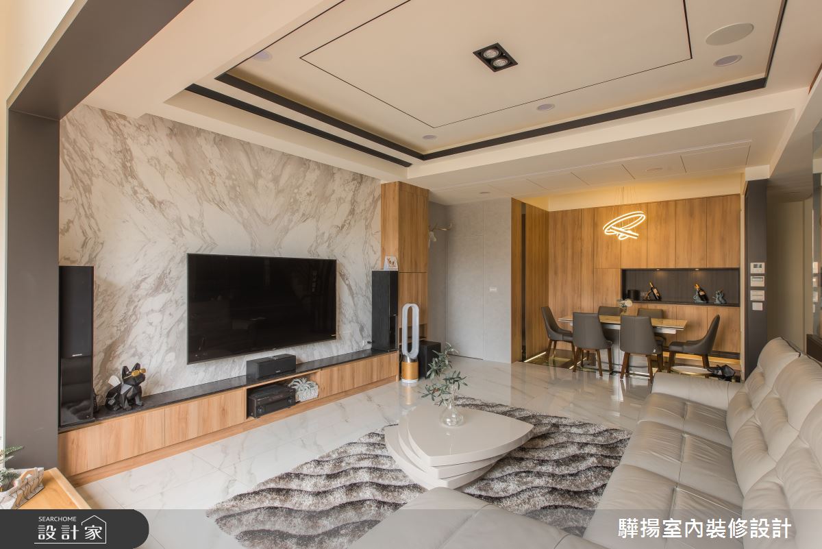 50坪新成屋(5年以下)＿現代風客廳案例圖片＿驊揚室內裝修設計有限公司＿驊揚_15之12