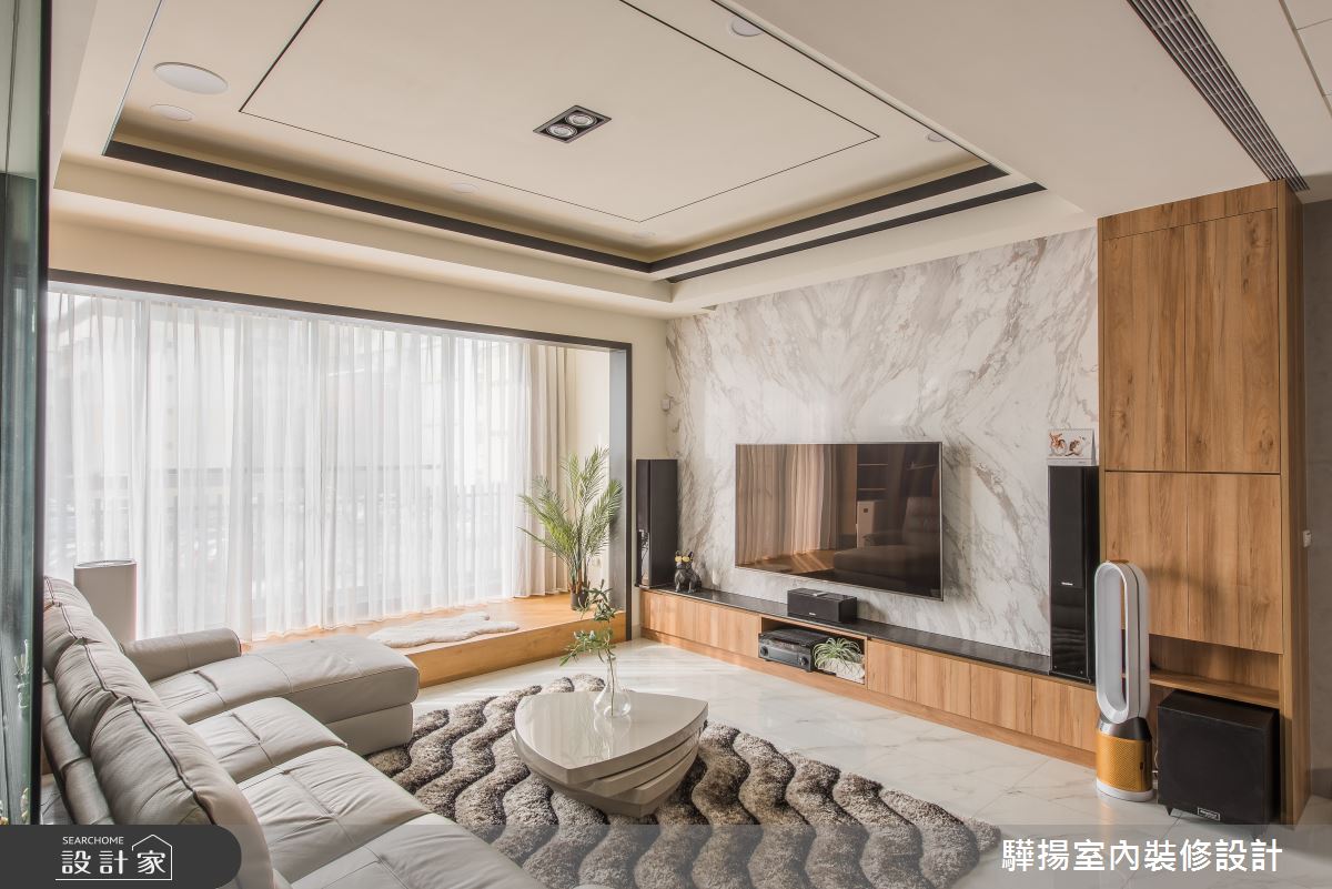 50坪新成屋(5年以下)＿現代風客廳案例圖片＿驊揚室內裝修設計有限公司＿驊揚_15之4