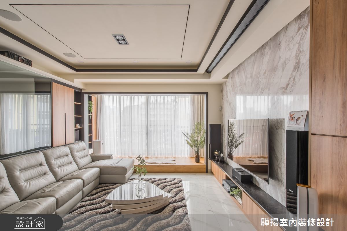 50坪新成屋(5年以下)＿現代風客廳案例圖片＿驊揚室內裝修設計有限公司＿驊揚_15之5