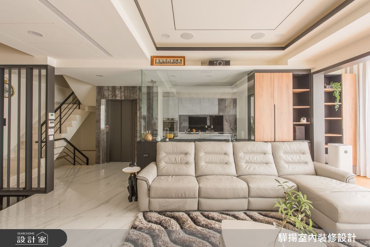 50坪新成屋(5年以下)＿現代風客廳案例圖片＿驊揚室內裝修設計有限公司＿驊揚_15之8