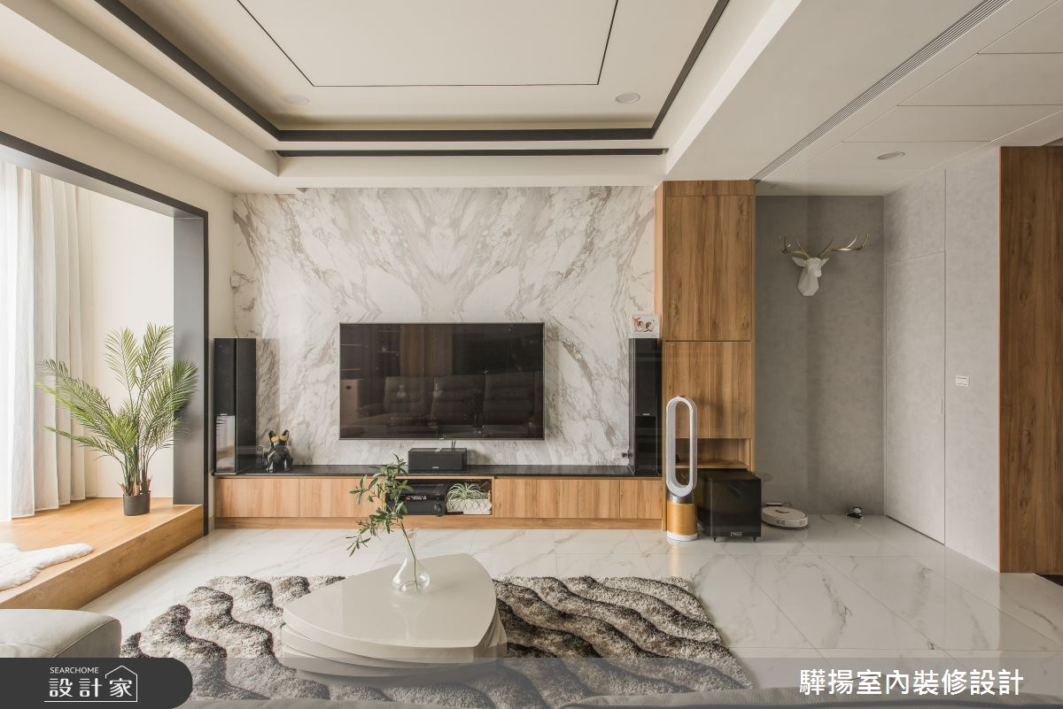 50坪新成屋(5年以下)＿現代風客廳案例圖片＿驊揚室內裝修設計有限公司＿驊揚_15之9
