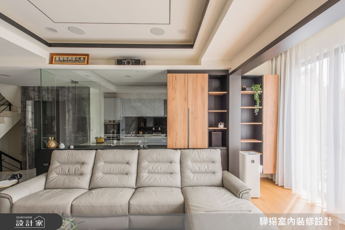 50坪新成屋(5年以下)＿現代風客廳案例圖片＿驊揚室內裝修設計有限公司＿驊揚_15之7