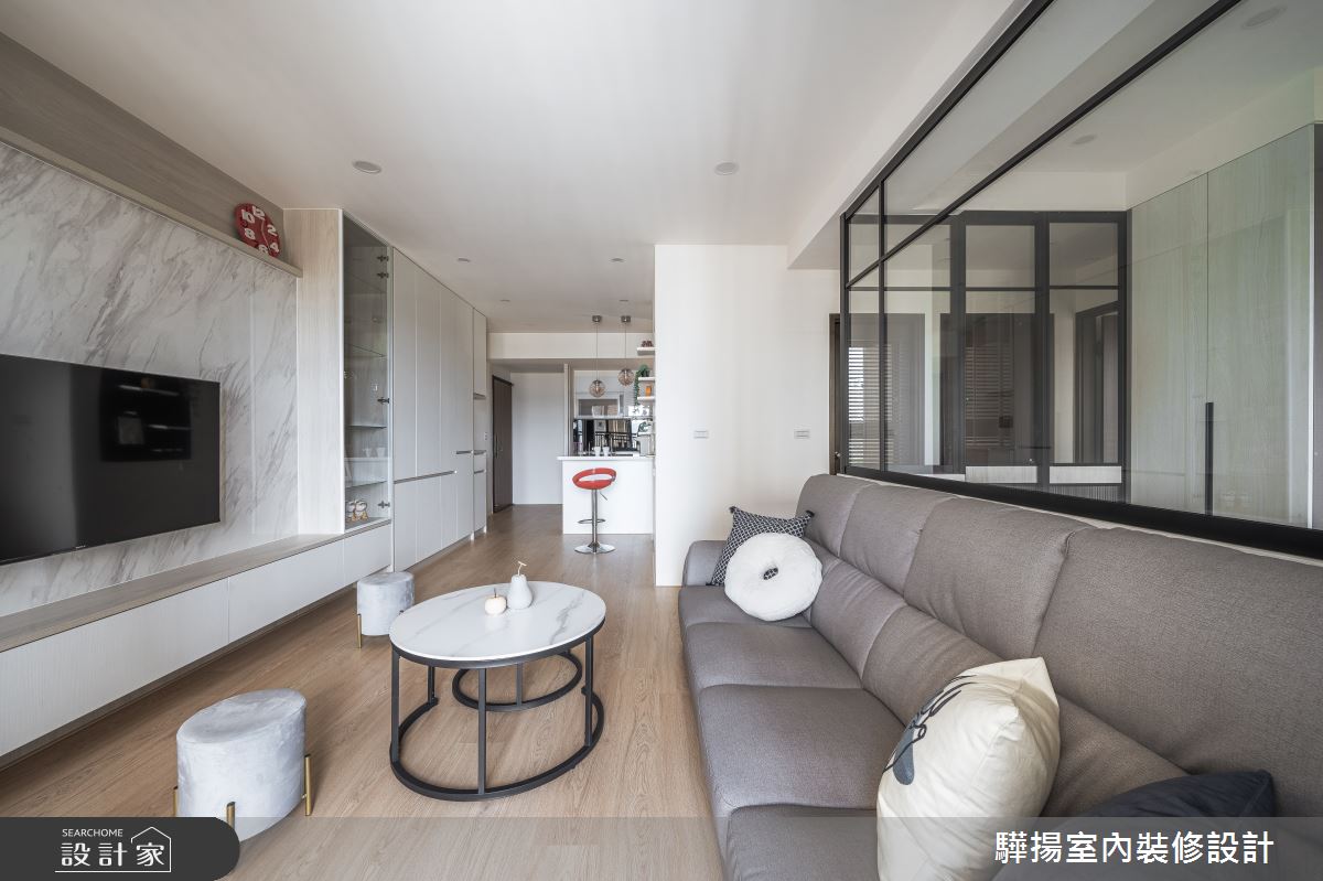 15坪新成屋(5年以下)＿簡約風客廳餐廳書房案例圖片＿驊揚室內裝修設計有限公司＿驊揚_42之8