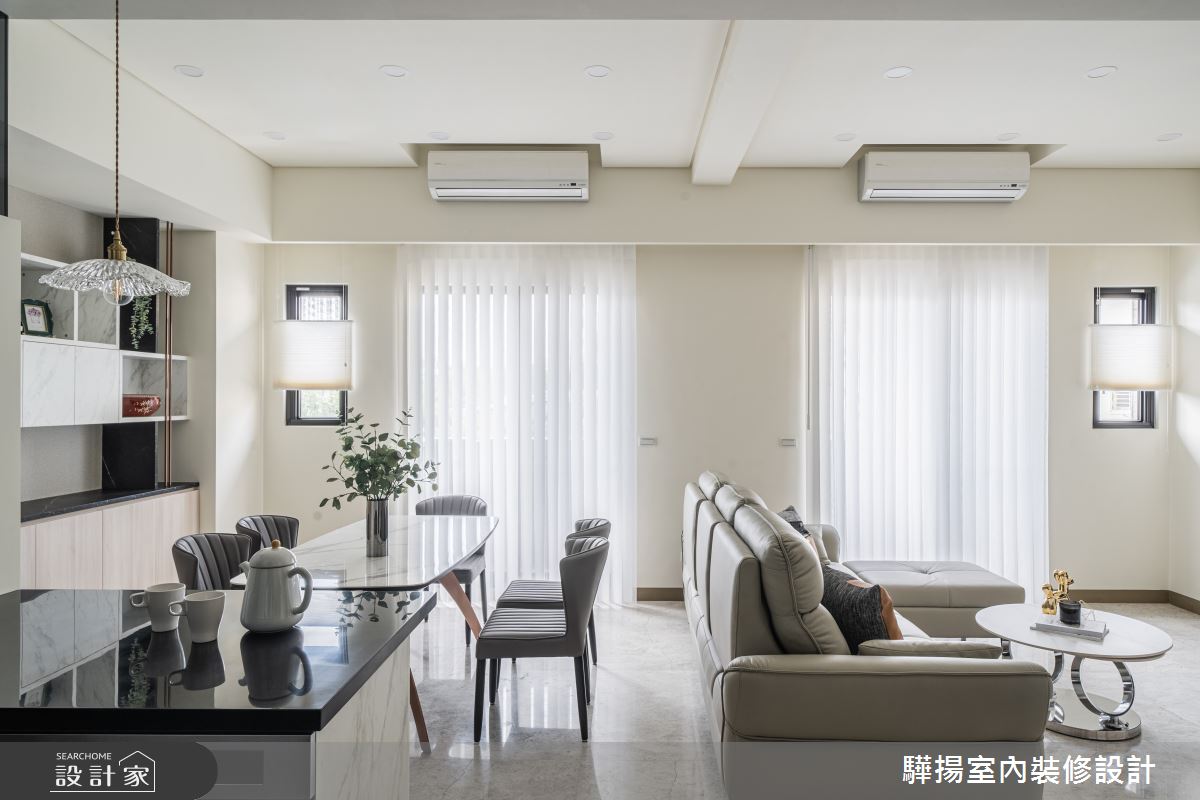 63坪新成屋(5年以下)＿簡約風客廳餐廳中島案例圖片＿驊揚室內裝修設計有限公司＿驊揚_43之1