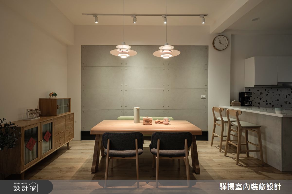 41坪新成屋(5年以下)＿日式無印風餐廳廚房中島案例圖片＿驊揚室內裝修設計有限公司＿驊揚_44重立路透天之11
