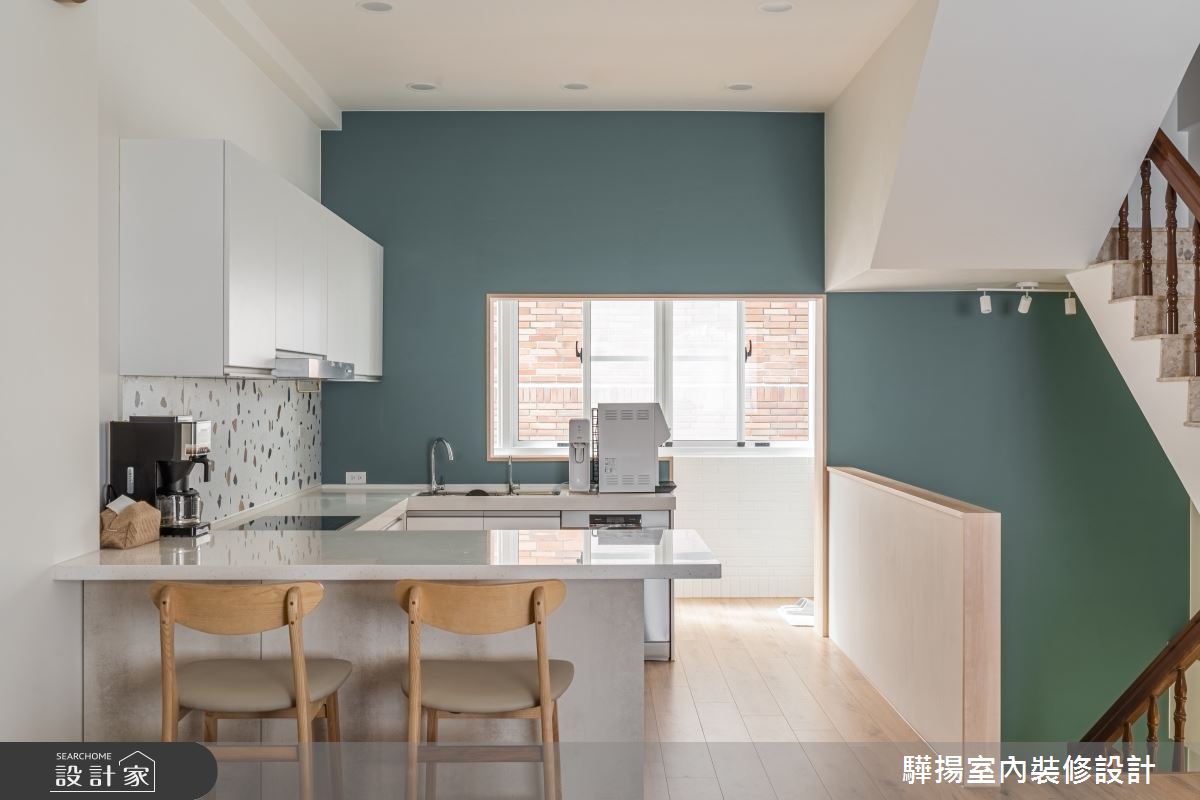 41坪新成屋(5年以下)＿日式無印風廚房走廊中島案例圖片＿驊揚室內裝修設計有限公司＿驊揚_44重立路透天之14