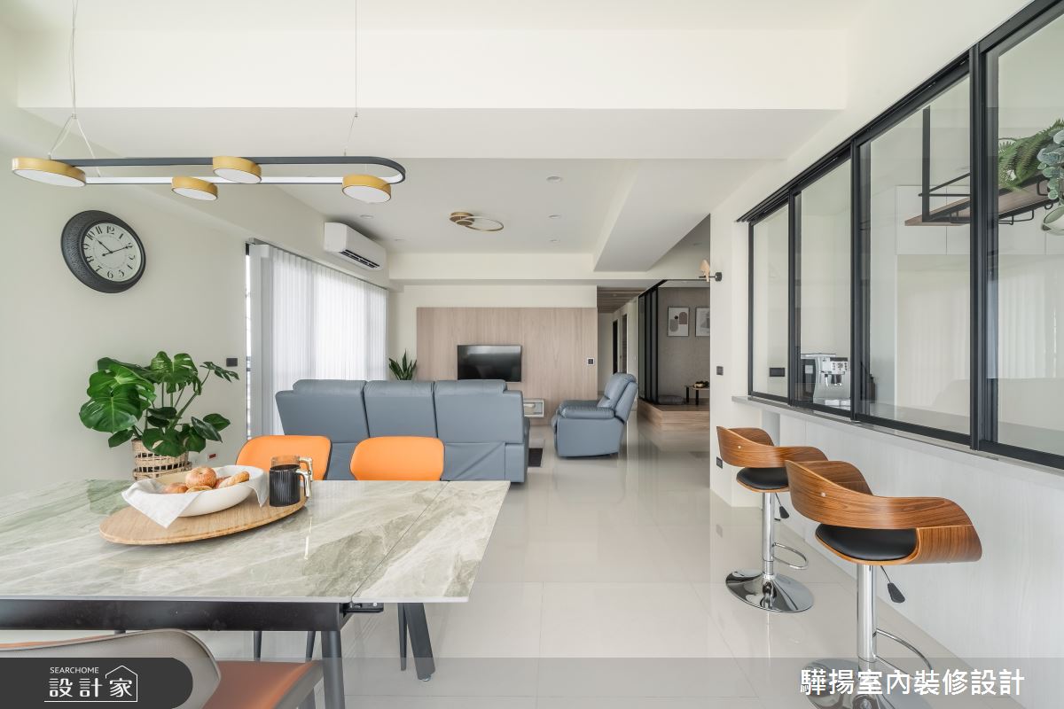 35坪新成屋(5年以下)＿混搭風客廳餐廳吧檯案例圖片＿驊揚室內裝修設計有限公司＿驊揚_50之17