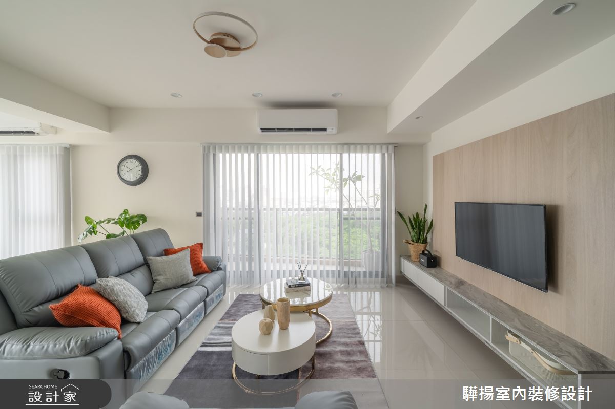 35坪新成屋(5年以下)＿混搭風客廳案例圖片＿驊揚室內裝修設計有限公司＿驊揚_50之2