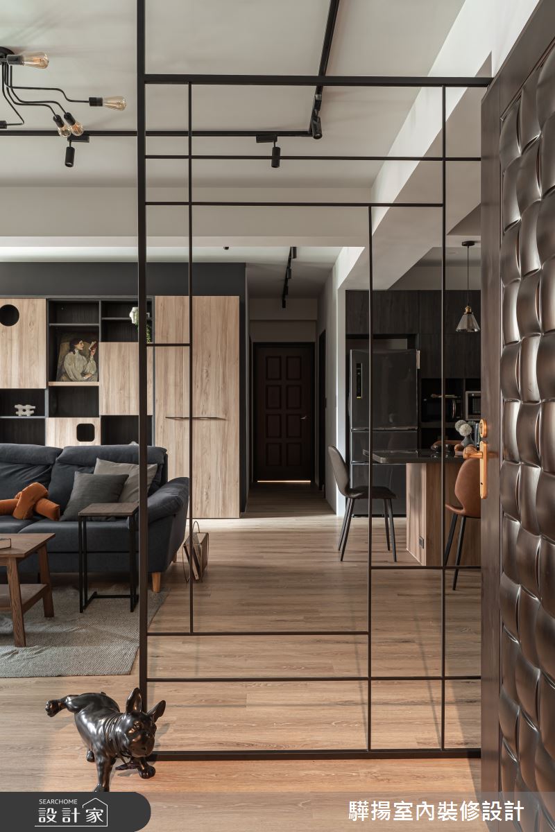 26坪新成屋(5年以下)＿工業風玄關客廳餐廳案例圖片＿驊揚室內裝修設計有限公司＿驊揚_52之5