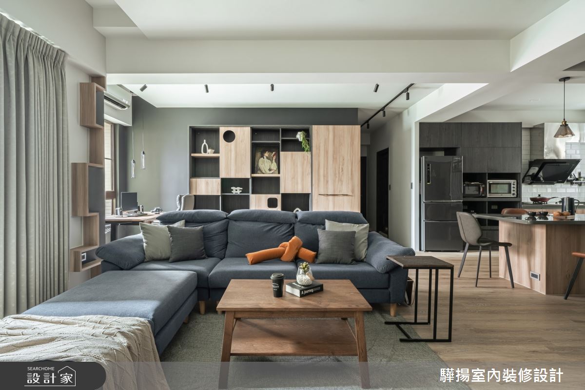 26坪新成屋(5年以下)＿工業風客廳餐廳廚房書房工作區案例圖片＿驊揚室內裝修設計有限公司＿驊揚_52之7