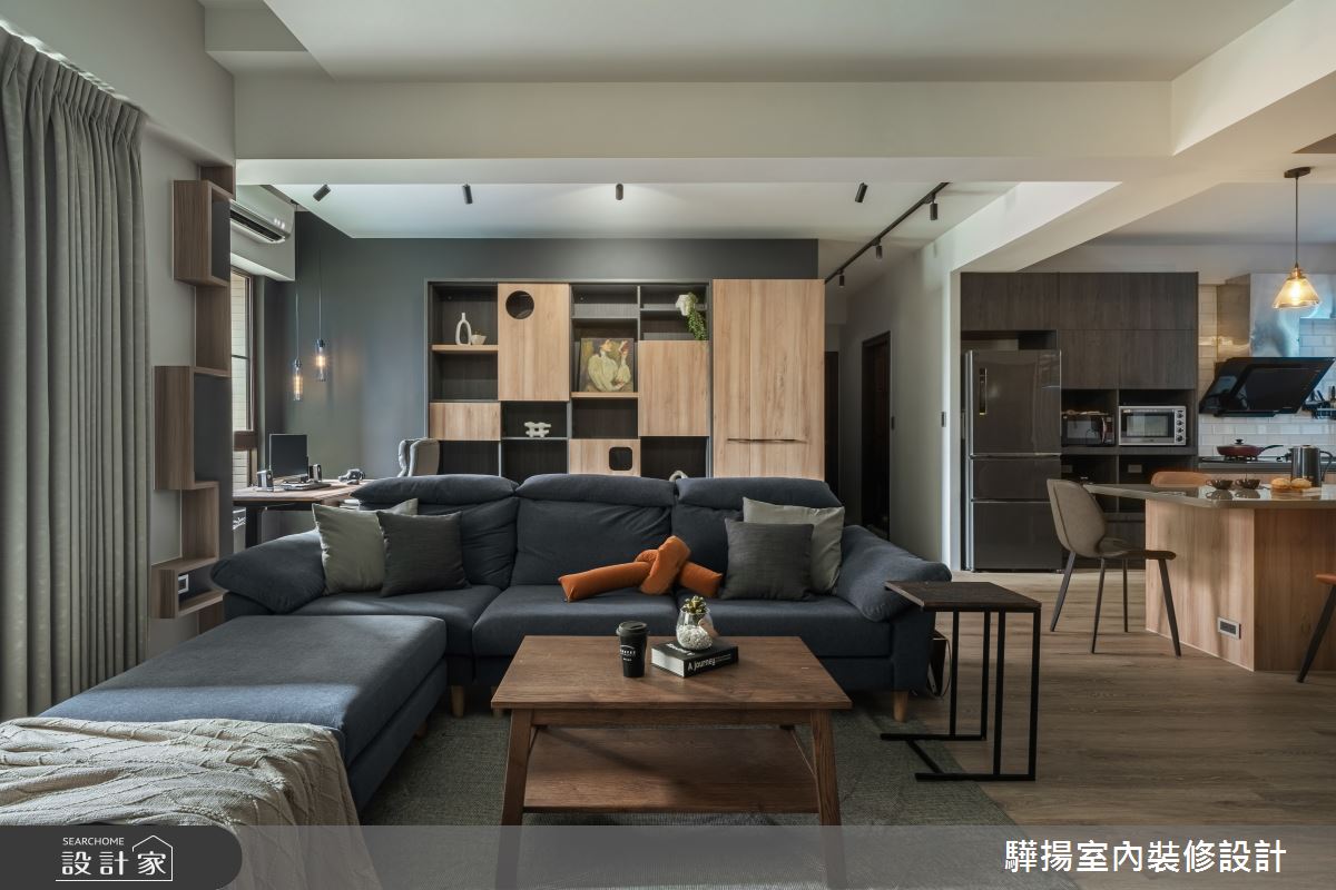 26坪新成屋(5年以下)＿工業風客廳餐廳廚房書房工作區案例圖片＿驊揚室內裝修設計有限公司＿驊揚_52之8