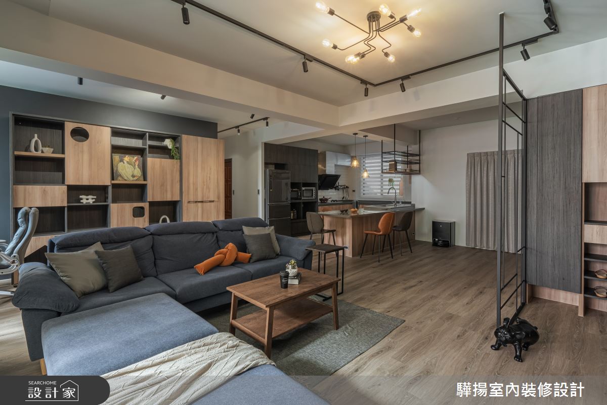 26坪新成屋(5年以下)＿工業風玄關客廳餐廳廚房書房工作區案例圖片＿驊揚室內裝修設計有限公司＿驊揚_52之9