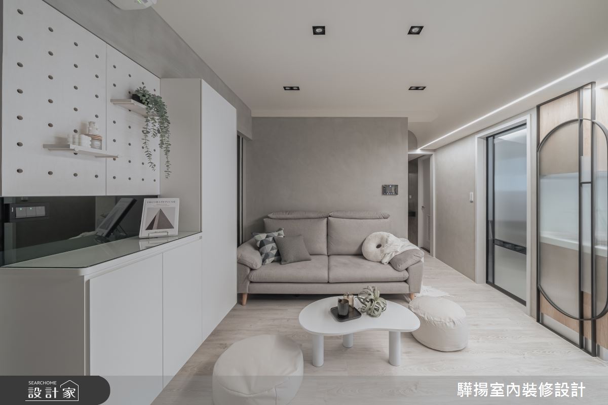 14坪新成屋(5年以下)＿現代風客廳案例圖片＿驊揚室內裝修設計有限公司＿驊揚_56文心苑之4