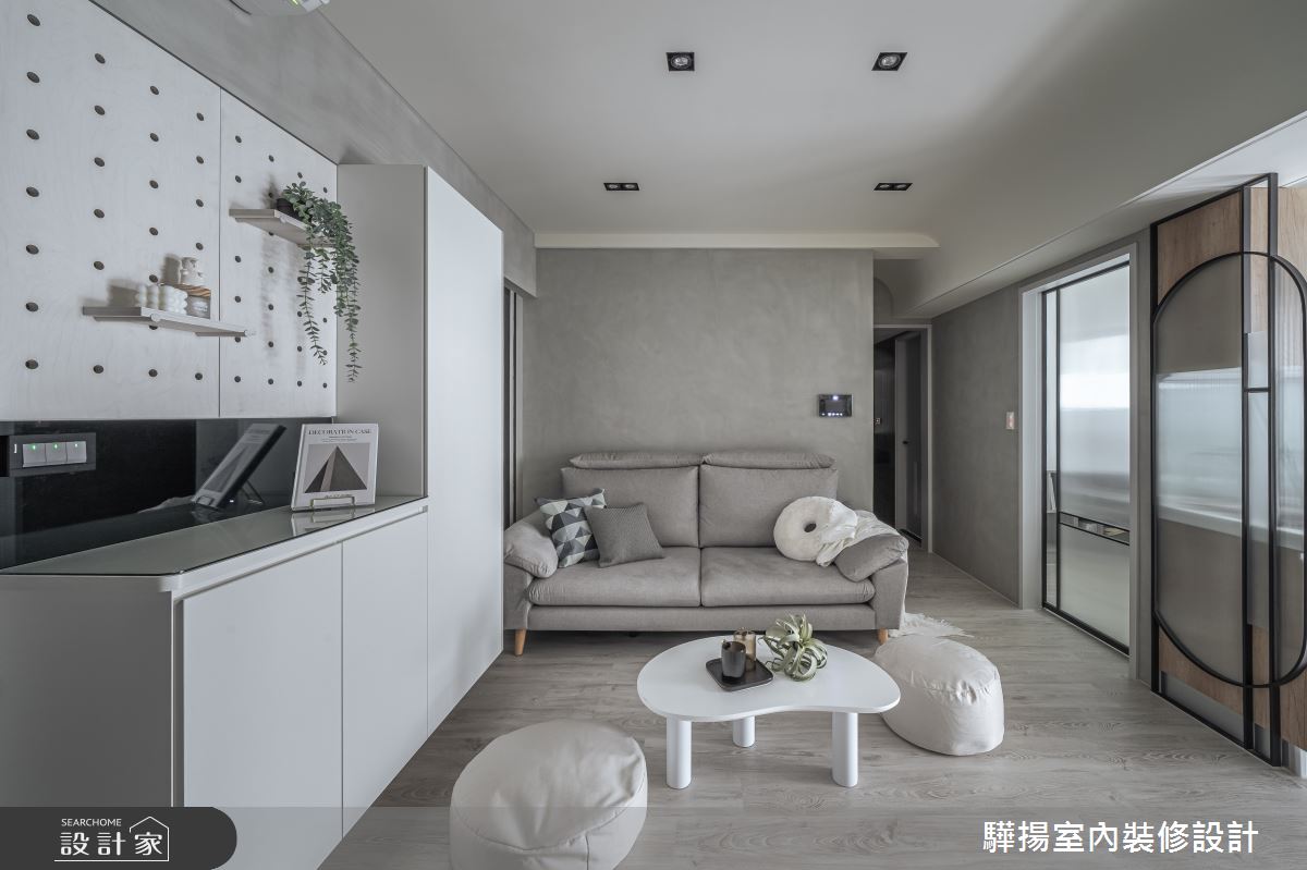 14坪新成屋(5年以下)＿現代風客廳案例圖片＿驊揚室內裝修設計有限公司＿驊揚_56文心苑之5