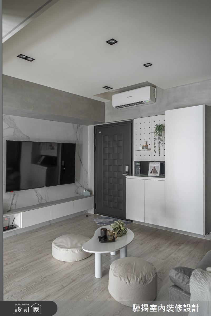 14坪新成屋(5年以下)＿現代風玄關客廳案例圖片＿驊揚室內裝修設計有限公司＿驊揚_56文心苑之9