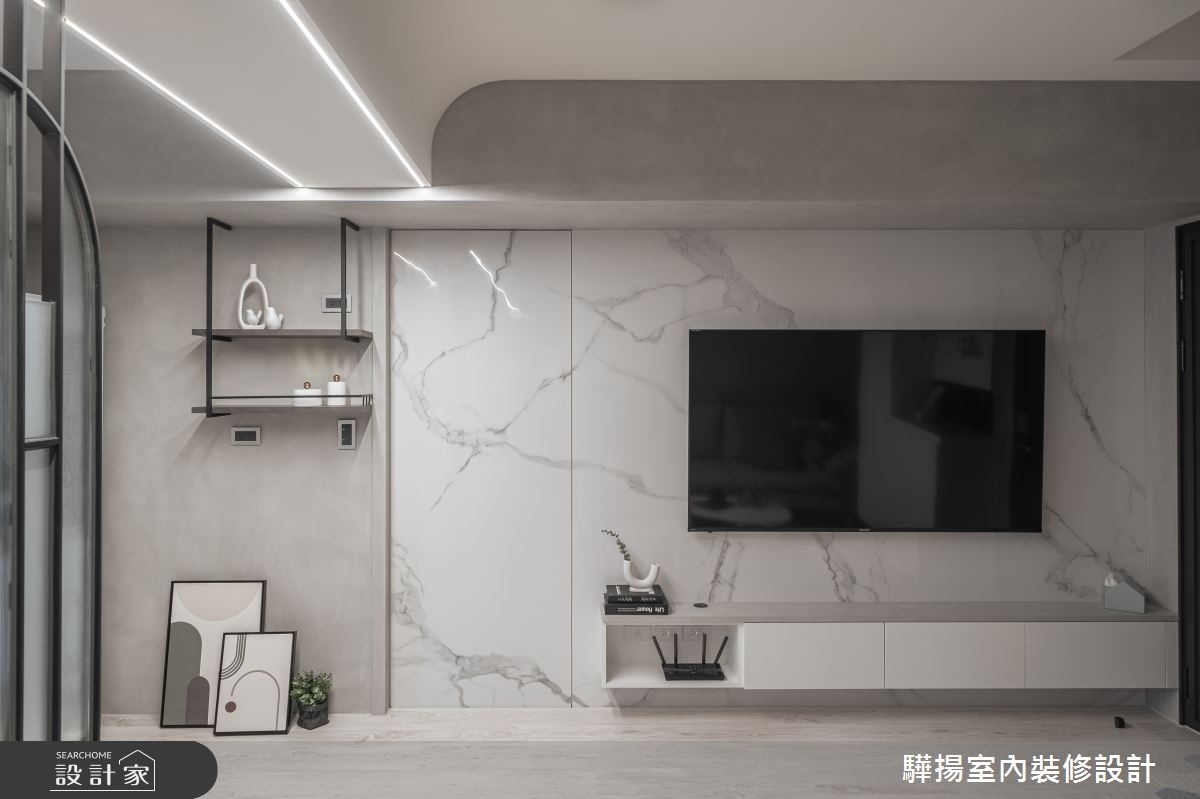 14坪新成屋(5年以下)＿現代風客廳案例圖片＿驊揚室內裝修設計有限公司＿驊揚_56文心苑之10