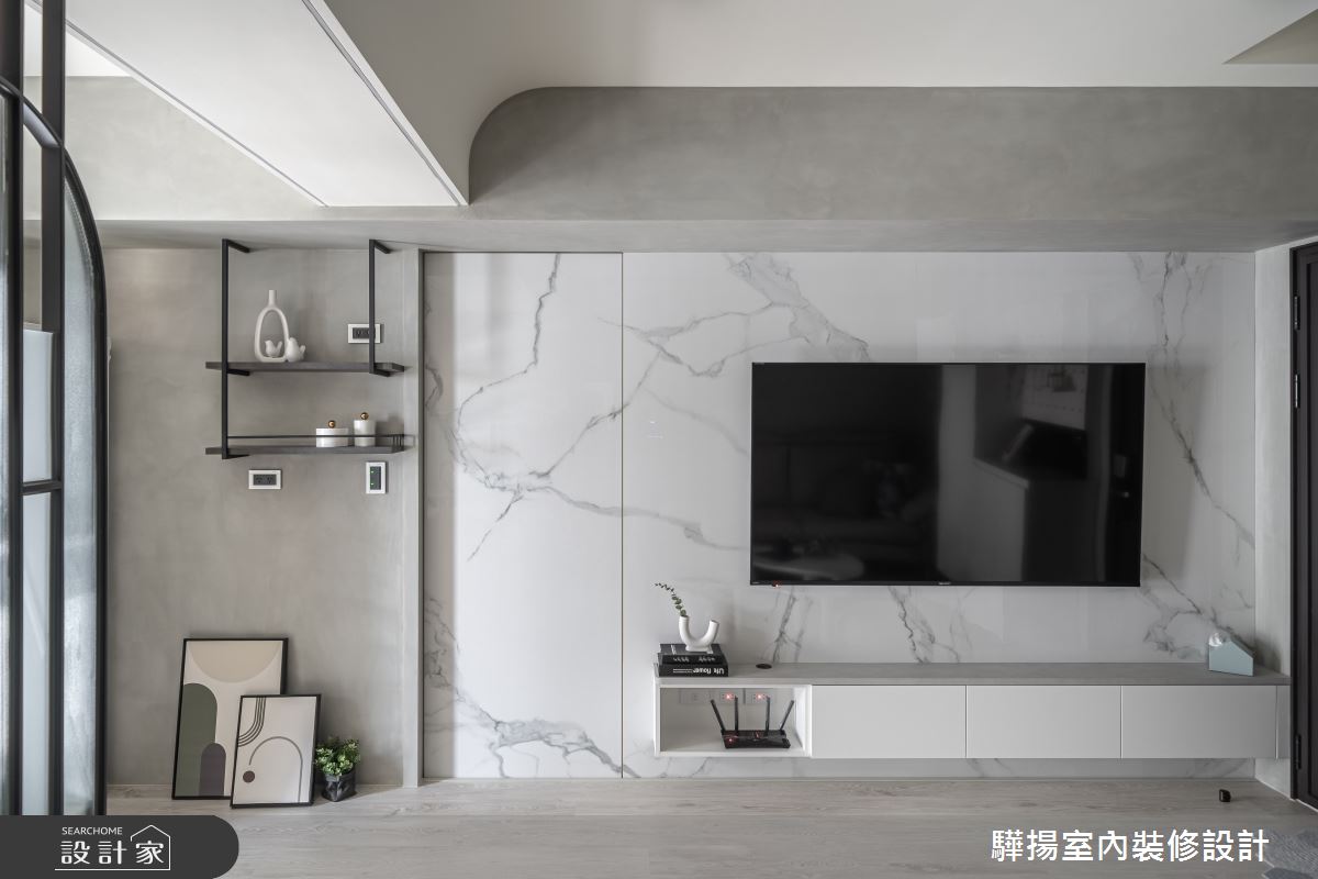 14坪新成屋(5年以下)＿現代風客廳案例圖片＿驊揚室內裝修設計有限公司＿驊揚_56文心苑之11