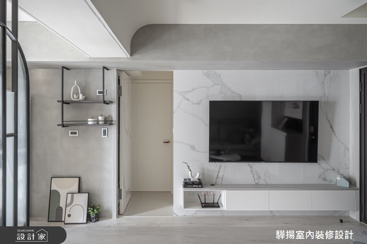 14坪新成屋(5年以下)＿現代風客廳案例圖片＿驊揚室內裝修設計有限公司＿驊揚_56文心苑之12
